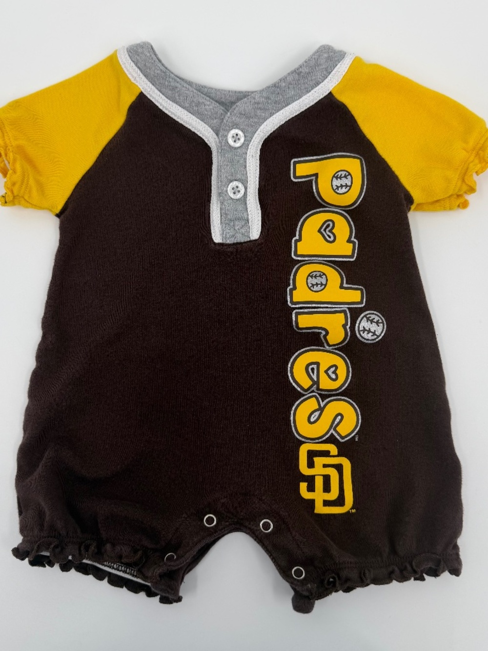 San Diego Padres 1 Piece Baby Girl 0-3 Months Outfit MLB